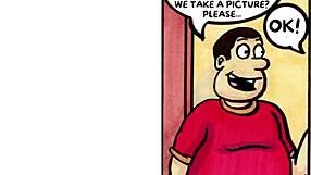 Uncensored comic featuring a fat BBW character