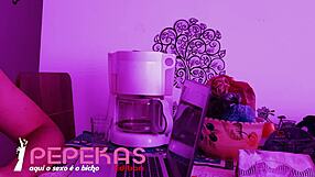 Vivi Guedez calls IT technician for PC fix, leads to cheating group sex with big cocks.