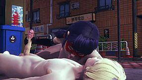 Handjob and blowjob adult Japanese anime