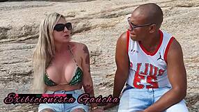 yo, that blonde milf got dp'd by two hung black brothers at their place, total interracial fun 😏🍆💦