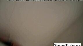 diamond steps into the shower, letting the water run over her big tits and ass as she masturbates