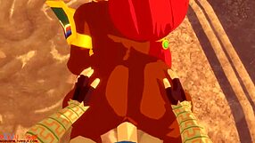 Cartoon porn: Link battles with Urbosa in a fight that’s steamy