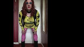 Sissy Cumming Quickly Off to Bi-Curious Crossdresser