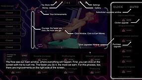 In this hentai game, naughty cam girl masturbates with huge dildo