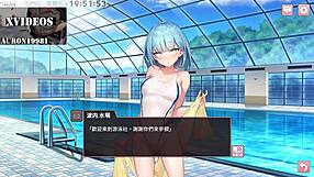 Girl experiences blowjob with monster cock in hentai club