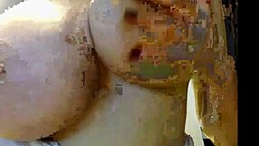 A big-boobed girl eagerly sucks cock on cam.