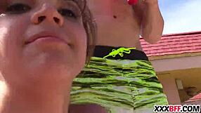 Teenage Girls Celebrate Independence Day with Intense Group Sex Featuring Monster Cocks.