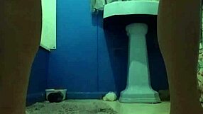 Dirty slut masturbates with dildo! Hairy pussy gets toyed hard