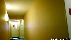 passionate pov sex with our obscene petite 18+ nympho.