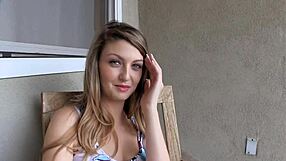 Babe uses irrumation to tame guy's cock in POV sex tape