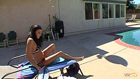 hey, wanna see a brunette teen 18+ get fucked by the house owner after sunbathing?