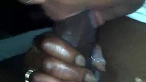 ebony slut puking on that big dick 😈