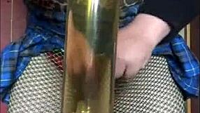 Bisexual Crossdresser Swallows Pee