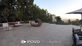 Girlfriend Bent Over for Intense POV Fuck and Creampie