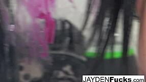 jayden jaymes can't resist touching her stunning pussy solo