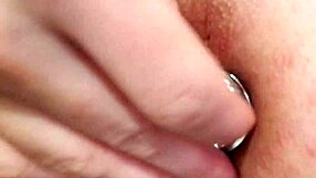 I carefully insert the butt plug for relaxation