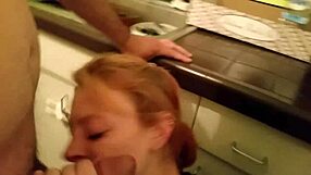 Mandie's Megan Delivers Intense Blowjob, Swallows Cum Deep!