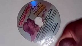 Clear overlay binder as latex for college tribute. Neutral college porn scene.