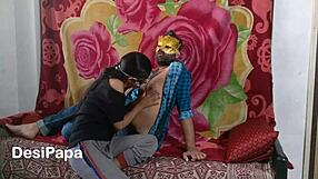 A hot Indian skinny teen 18+ gets anally fucked by her boyfriend and cums on her ass.