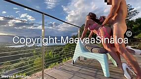 hey, watch maevaa sinaloa get slammed outdoors like a slut, pussy filled with cum!