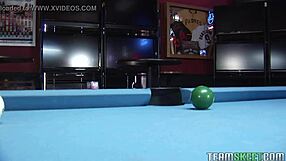 Brynn tyler sucks cock deeply after pool game in pov