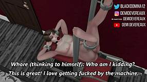 ebony domina takes control, giving him what he craves