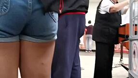 spying on that amazing culo at the super