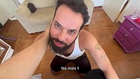 Watch the bearded man suck 41 cocks? Full video on Red!