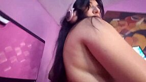 Finding my gamer stepsister alone in her room