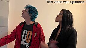 Called guys to fix internet, ended up fucking both in threesome