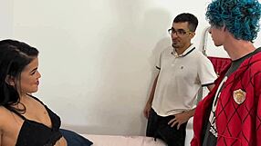 Called guys to fix internet, ended up fucking both in threesome