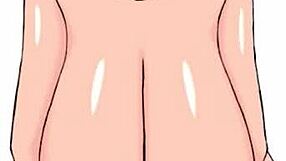 Haughty big tit mom in NSFW painting flaunts huge boobs and naked body