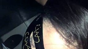 Teen 18+ sucks cock at gloryhole.