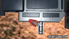 Hot 3d cartoon blonde babe gets her pussy licked