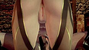 in this uncensored hentai, a wife with big ass gets pov sex in 3d anime fantasy