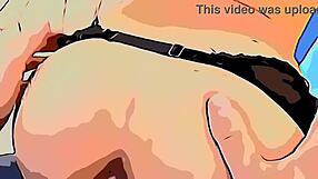 Cartoon - Unknown Enters Mother's House, Moves Panties Aside, And Fucks Ass