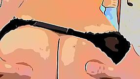 Cartoon - Unknown Enters Mother's House, Moves Panties Aside, And Fucks Ass