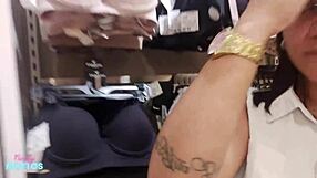 Solo POV Assfucking in Store Dressing Room!