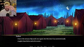 Big ass in tent surprises furry girl