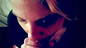 When husband leaves, horny stepmom sucks stepson’s cock until he cums all over her face