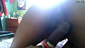 Little milf from my job rides big black cock with skill.