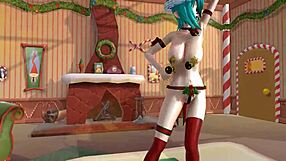 i can’t get enough of mmd xmas miki hentai cuteness