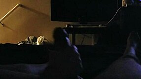 Pov wife delivers intense handjob on big cock leading to explosive cumshot