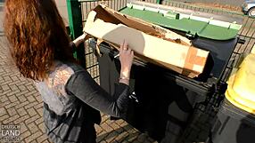 Steffi teases refugee with wet pants pull