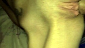 Jack and Sally's homemade fun with tight shaved pussy taking a big monster cock for a messy creampie.