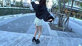 Bigaritted Asian babe amateur blowjob reverse cowgirl action