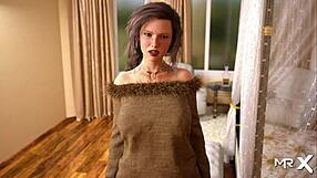 Dusklightmanor features strong hand jerking a monster cock in anime hentai e1 15