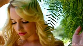 Girlgirl com features kenna james licking big tits in lingerie