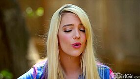 Girlgirl com features kenna james licking big tits in lingerie