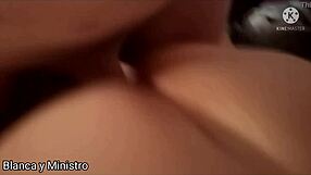 A milf experiences an intimate moment with a partner in a private encounter.